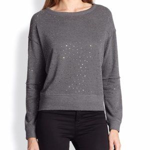 Scarlit Rhinestone Grey Sweater 